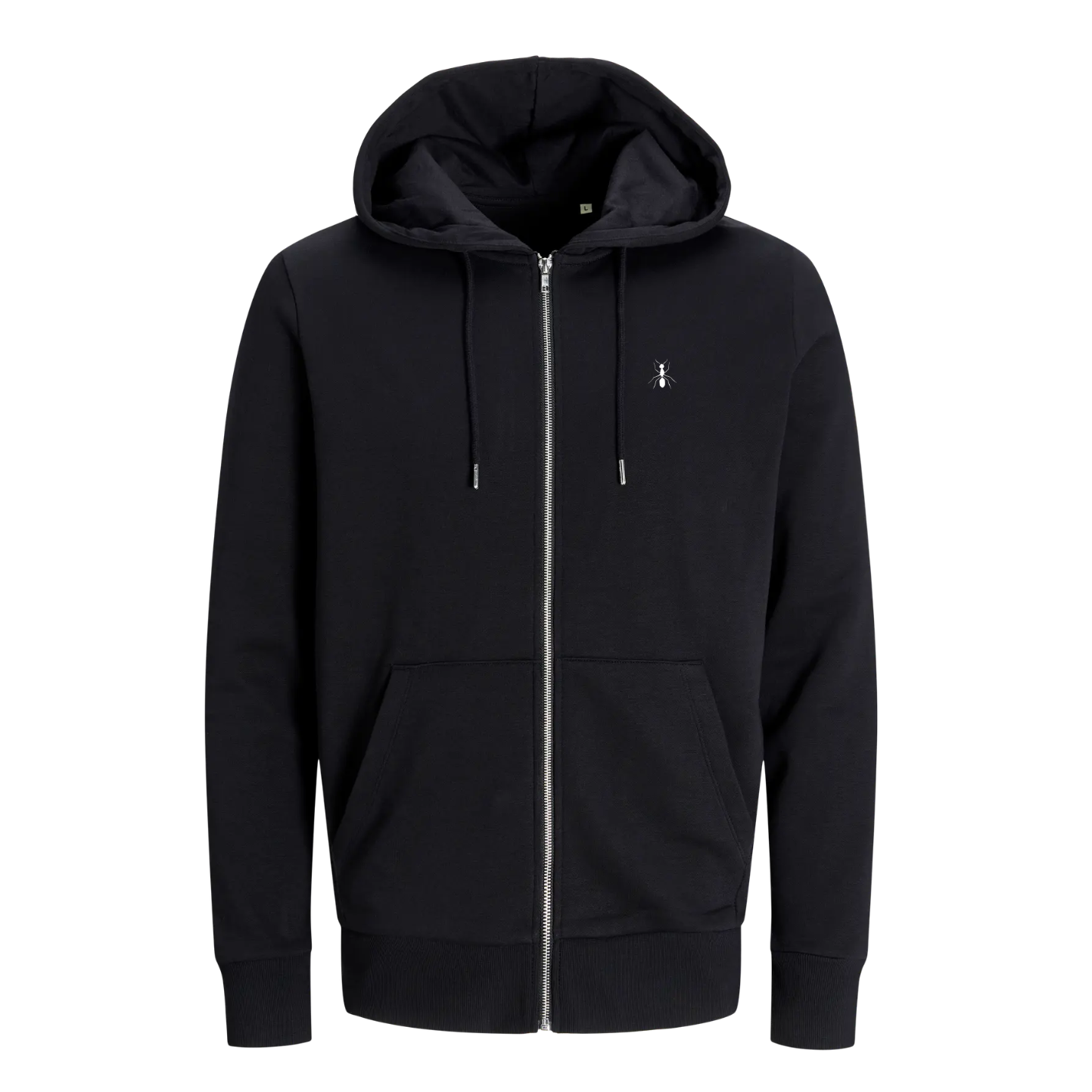 Felpa Full-zip BLACK con ricamo BUCI Man