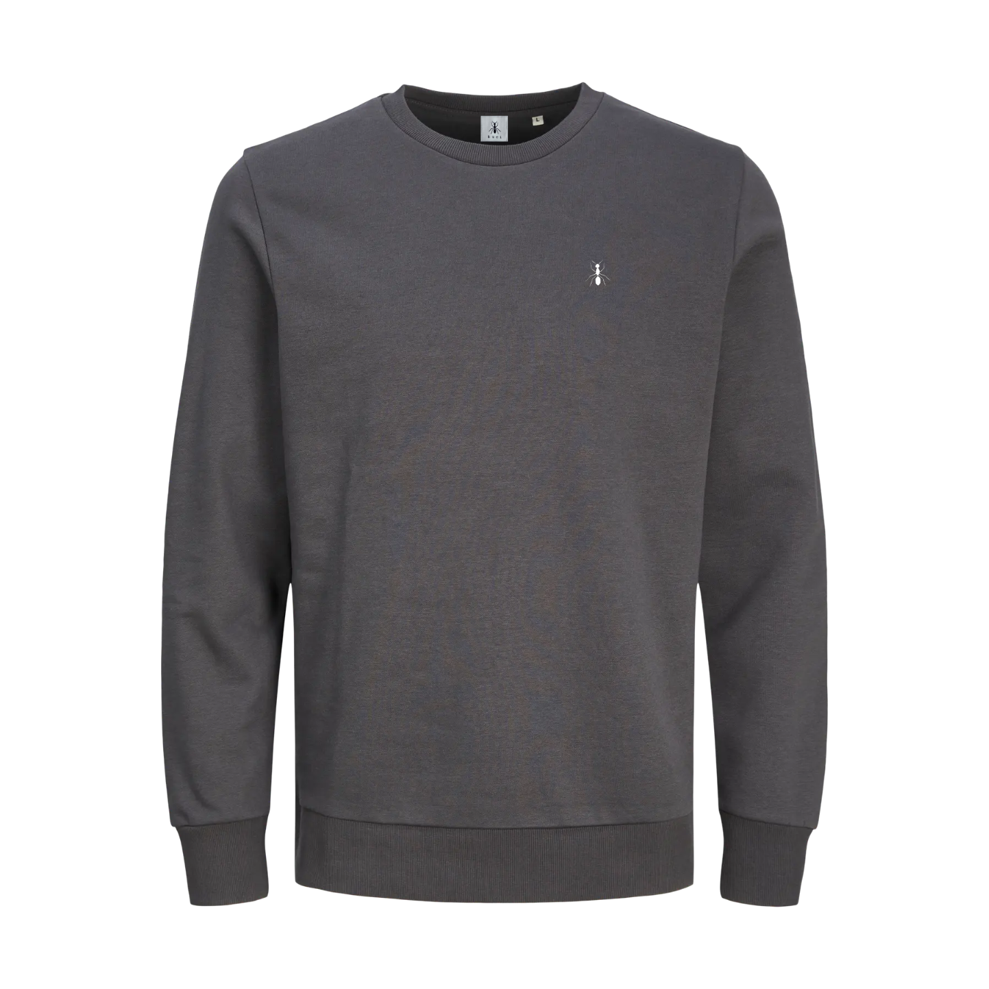 Felpa girocollo ASPHALT con ricamo BUCI Man