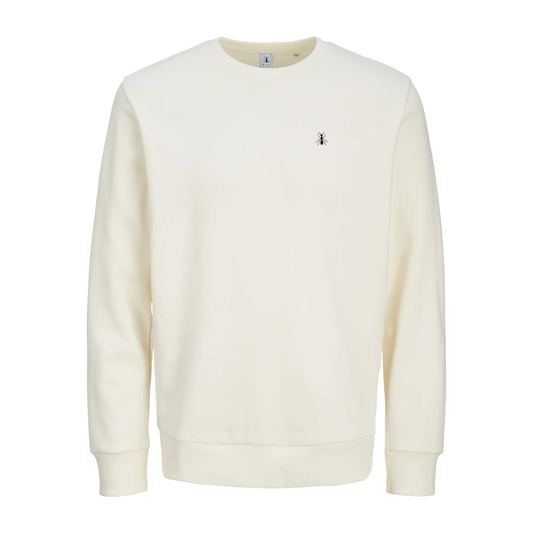 Felpa girocollo EGRET con ricamo BUCI Man